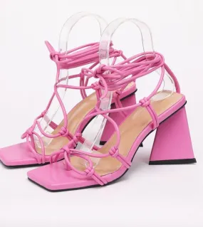 2022 New Women's Cross-Strap High Heel Summer Sandals Gladiator Shoes Evening Pumps