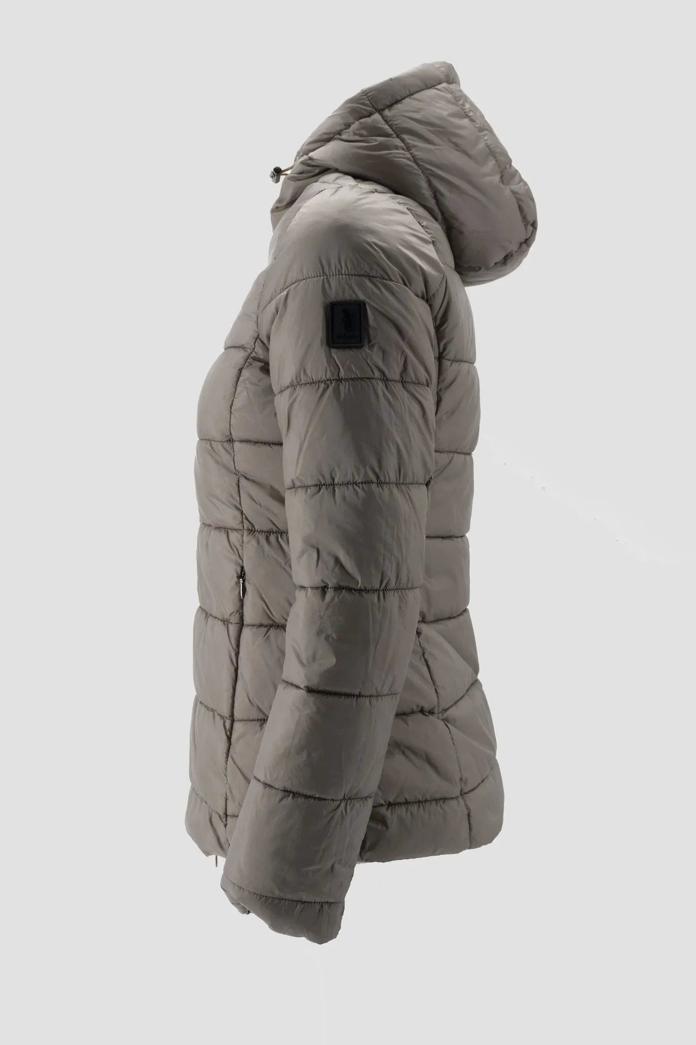 Beige Reversible Short Down Jacket