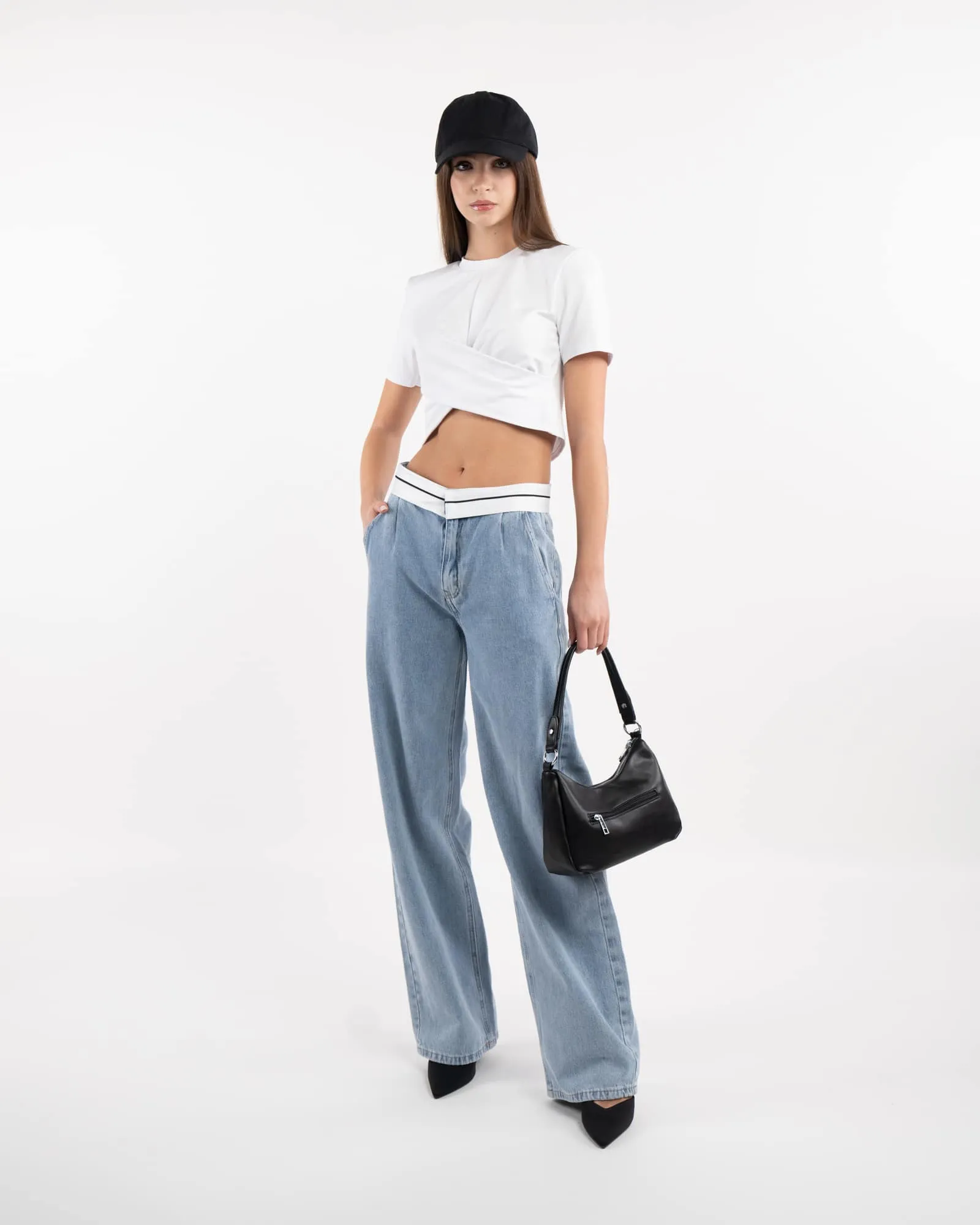 Letter-pattern tee
