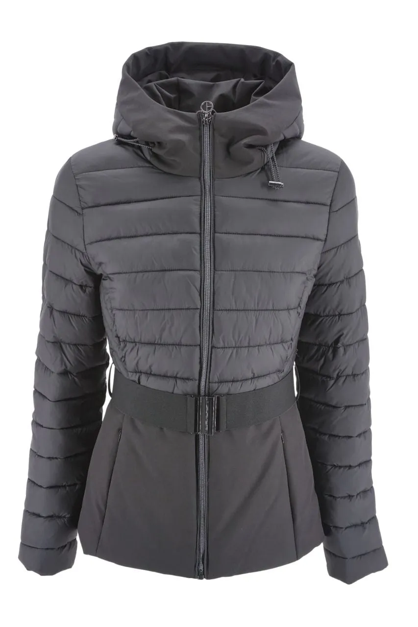 Black Jacket with Waist Belt