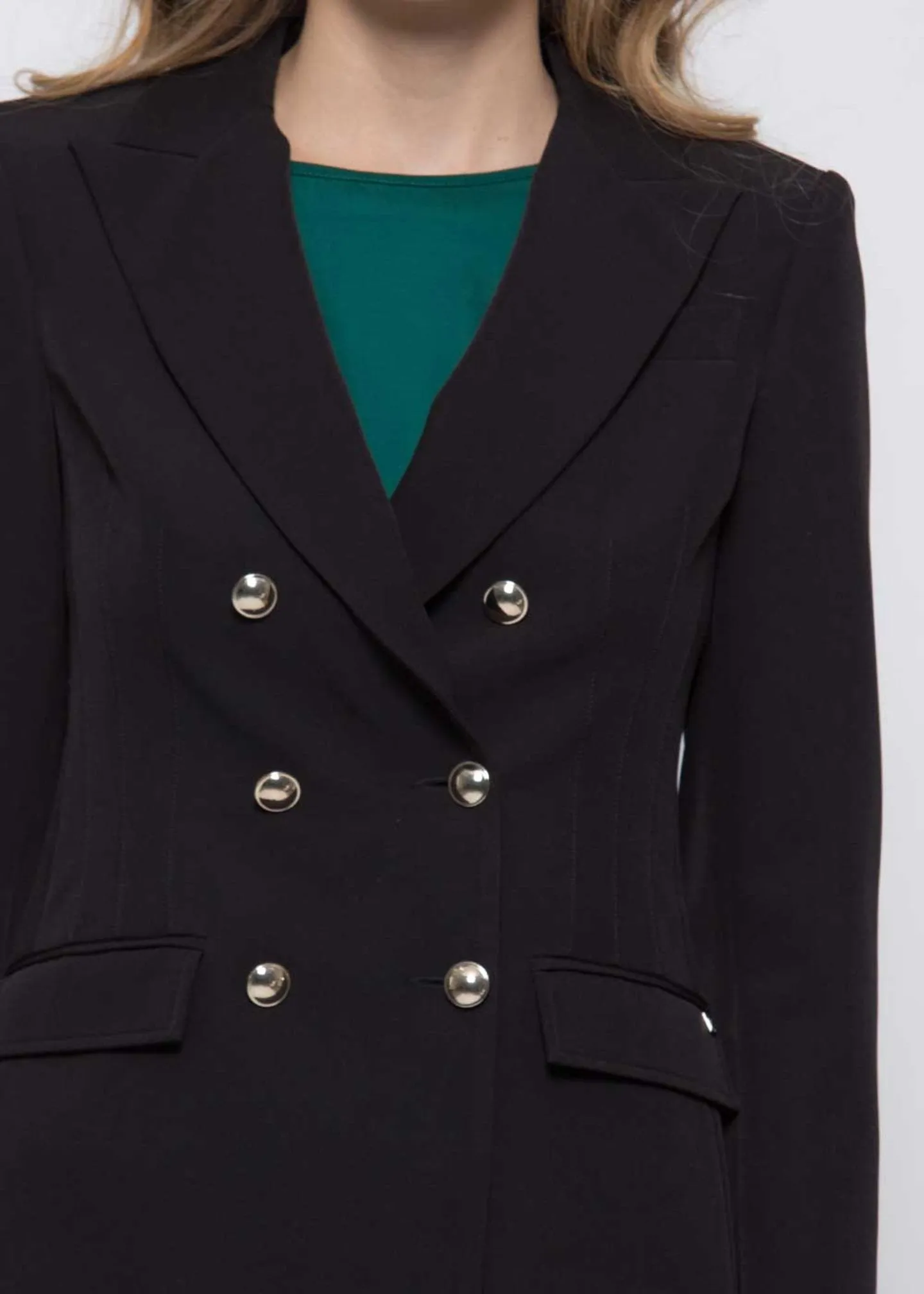 Black Kocca Double Breasted Jacket