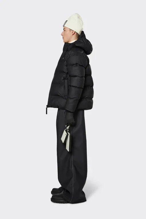 Black Puffer Rains Jacket
