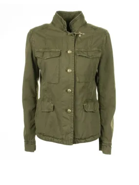 Green multi-pocket jacket