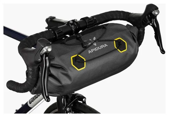 Gray/Yellow 9L Apidura Expedition Handlebar Bag