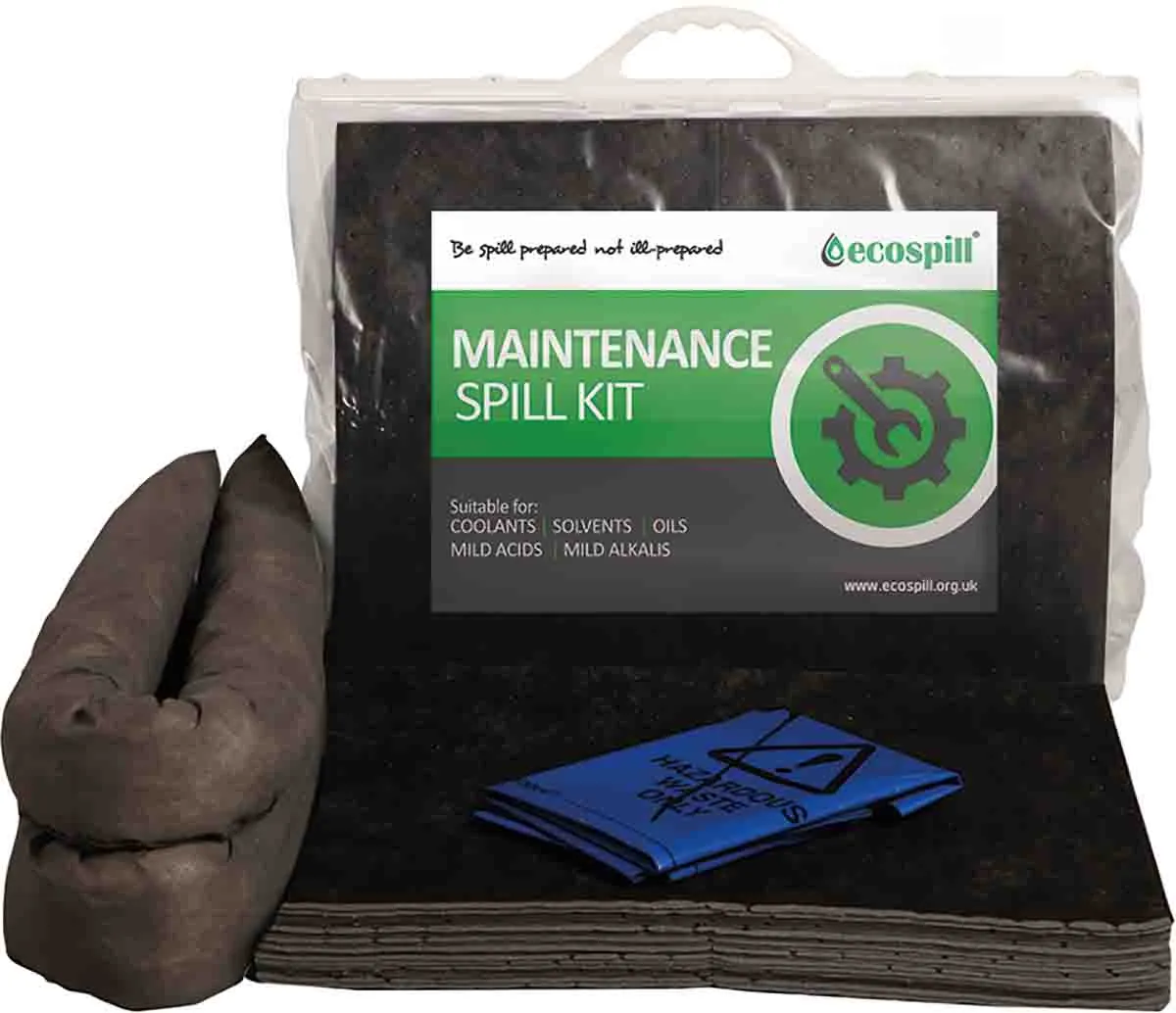 Kit controllo perdite Ecospill Ltd 70 x 59 x 5 cm, capacità assorbente 30 L, per Manutenzione