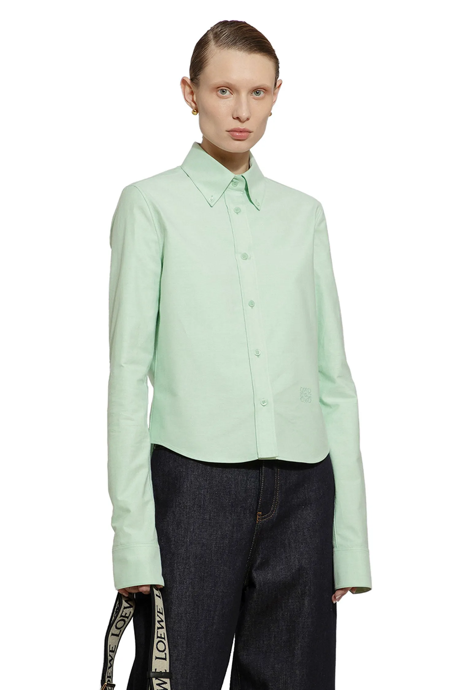 loewe  button-down anagram shirt 