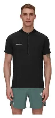 Mammut Aenergy Black Half-Zip Short Sleeve Shirt