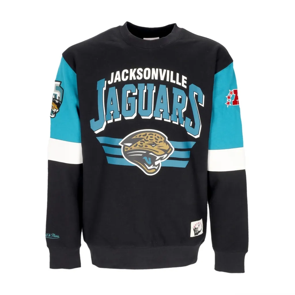 Men's NFL All Over Crew 30 Jacjag Original Team Colors Sweatshirt
