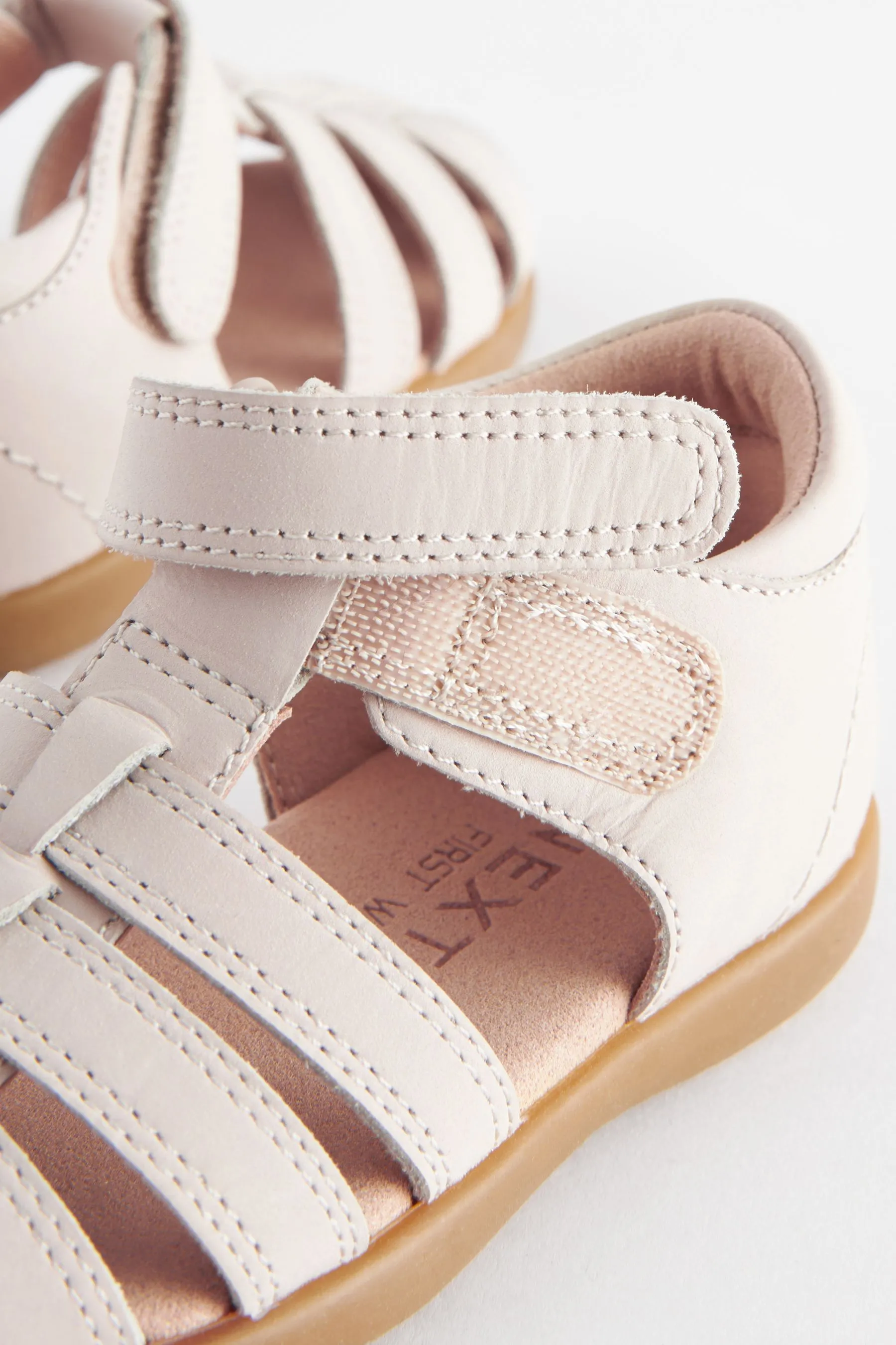 Neonati - First Walker - Sandali in pelle con chiusura a strappo    