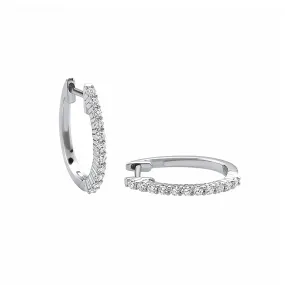 Orecchini In Oro Bianco 18 kt e Diamanti Giorgio Visconti