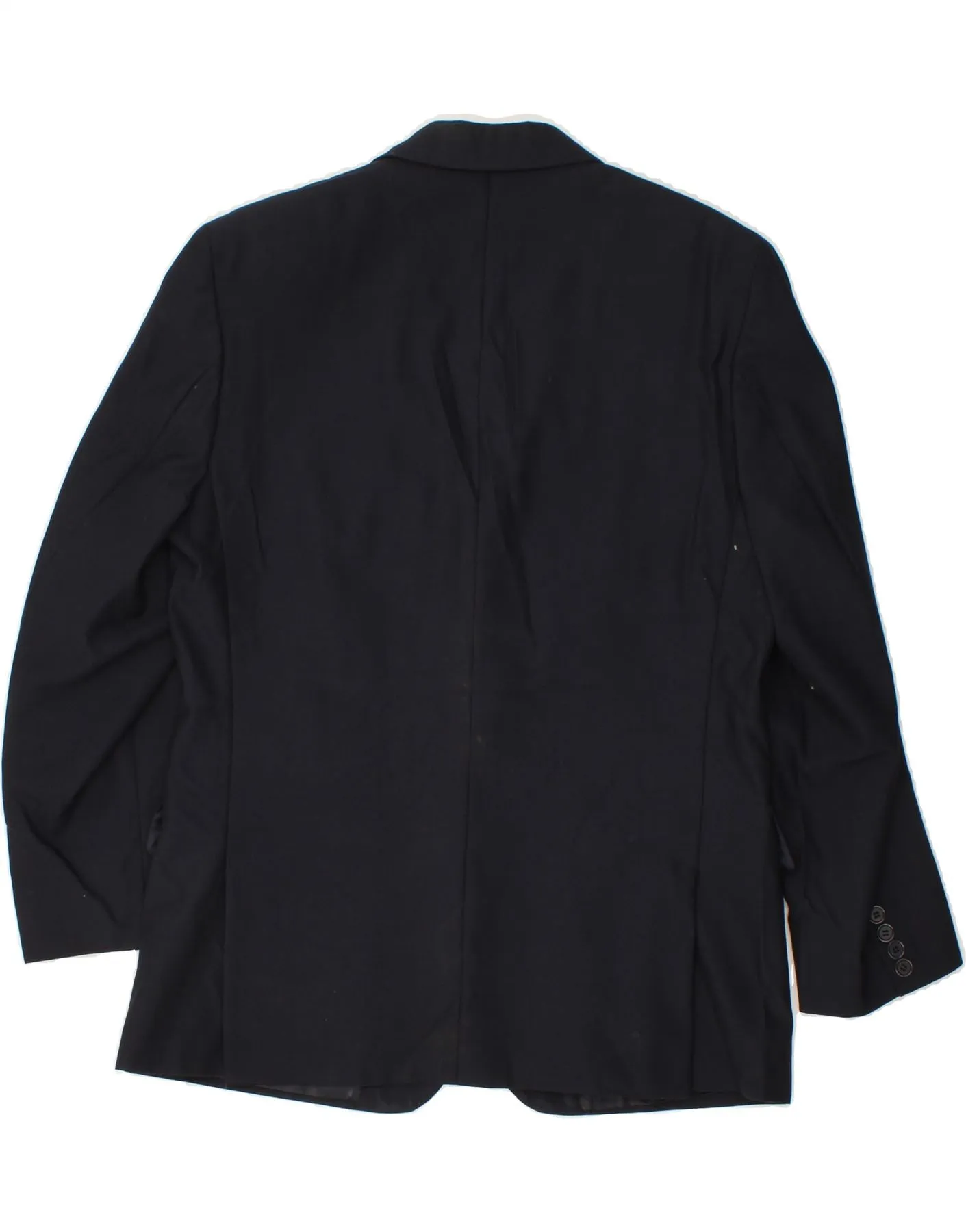 PIERRE CARDIN Mens 2 Button Blazer Jacket IT 52 XL Navy Blue Wool