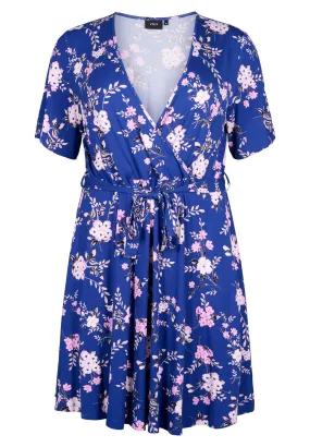 Elegant V-Neck Plisse Dress