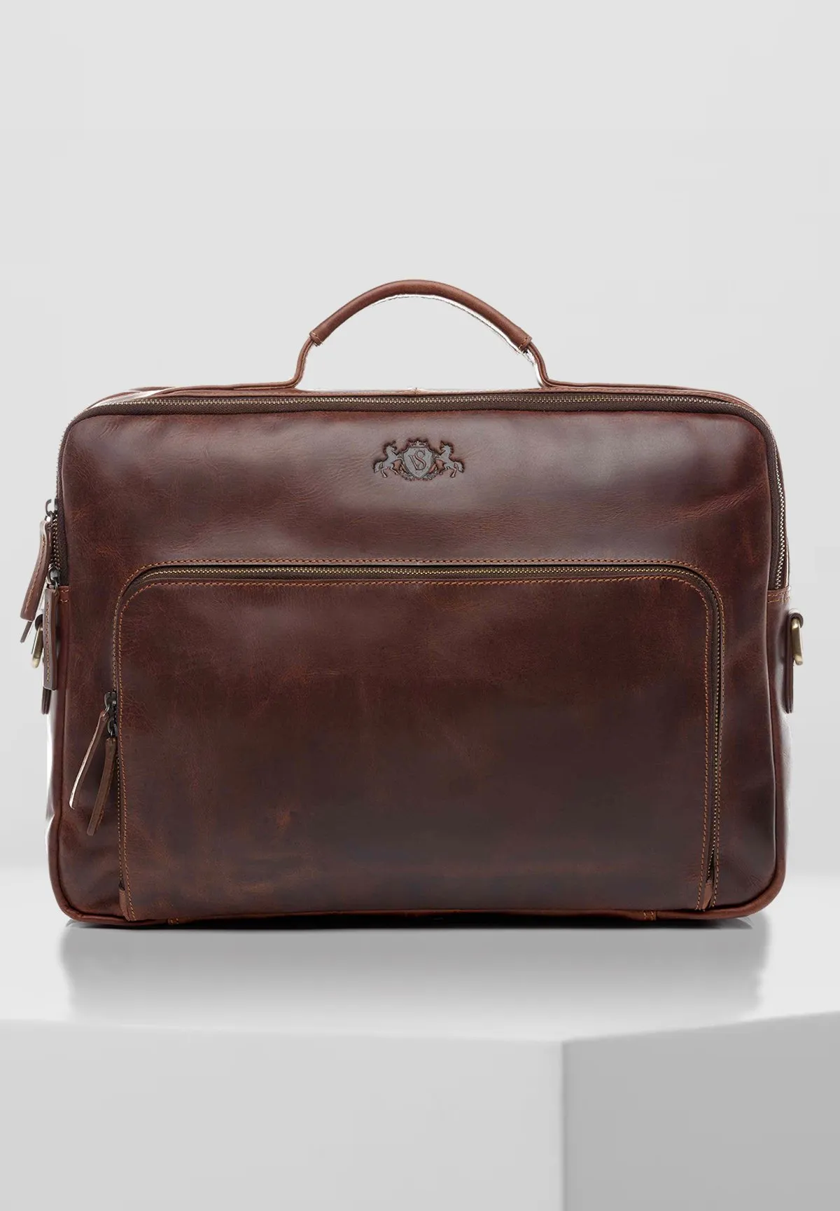 SIMON 15 LEATHER LAPTOP BAG