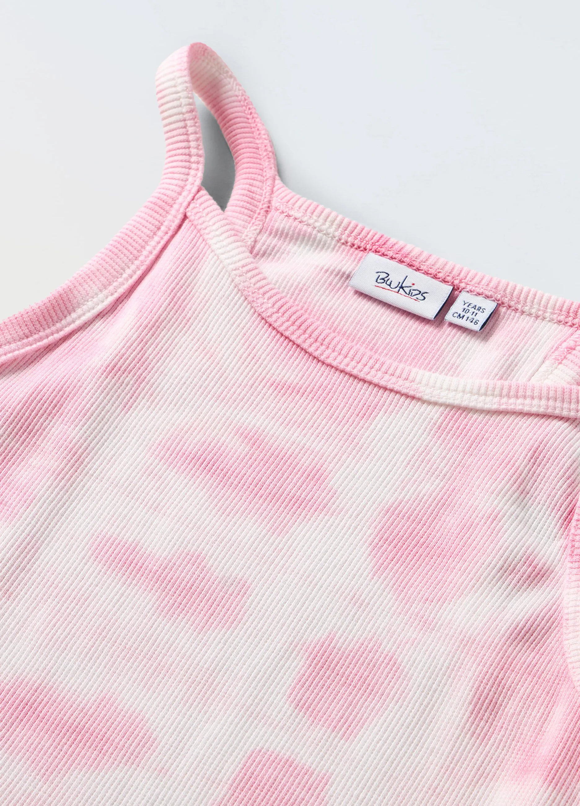 Stretch Cotton Ribbed Dress for Girls