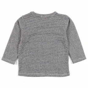 T-Shirt Ot Blu E Bianca A Righe Baby Unisex