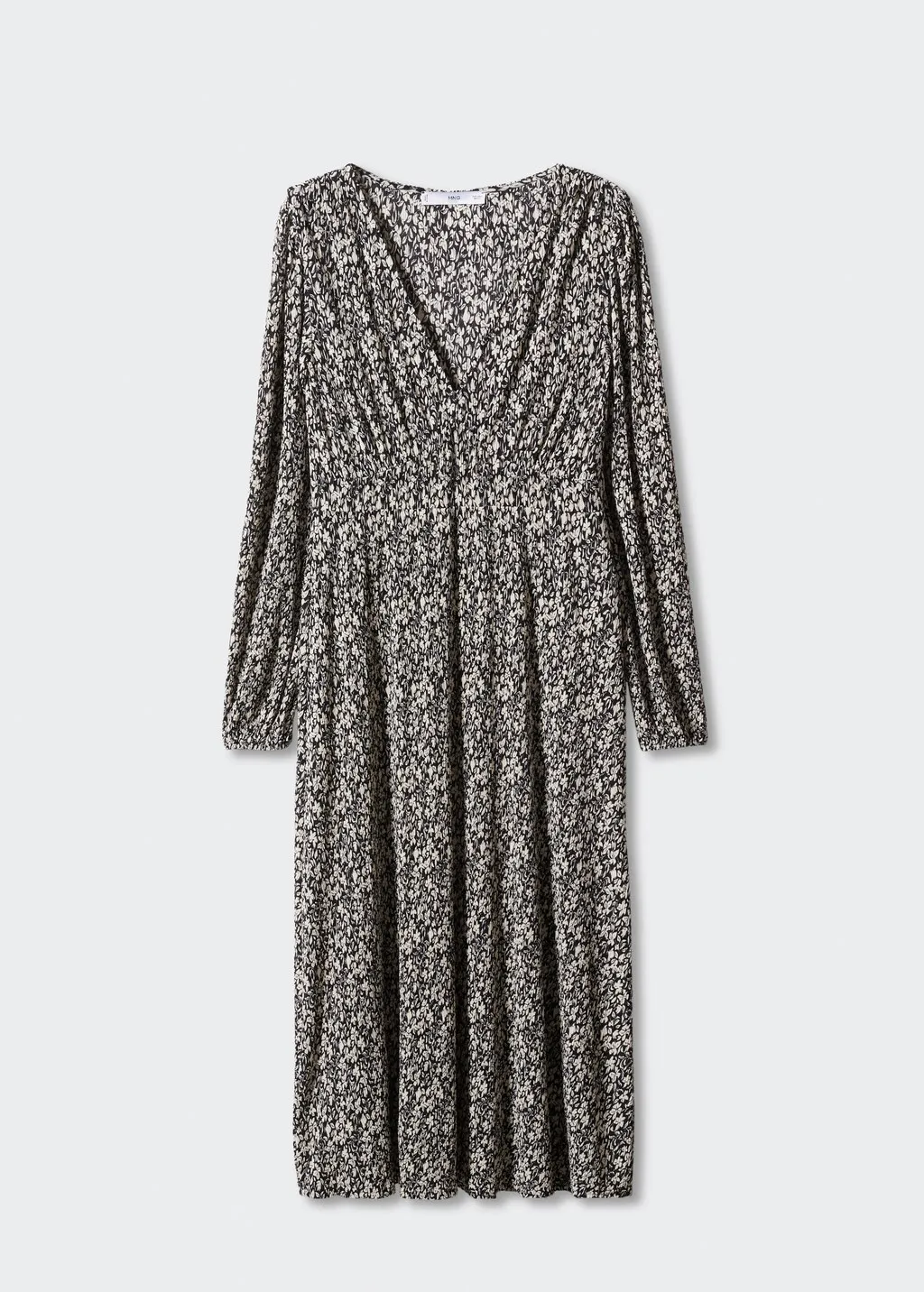 Textured Print Dress